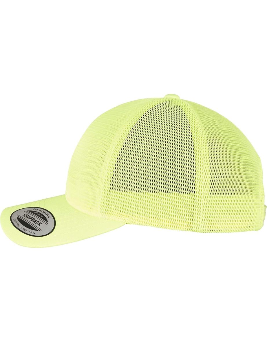 Flexfit Unisex Adult Omnimesh Mesh Cap - Neon Yellow - 2
