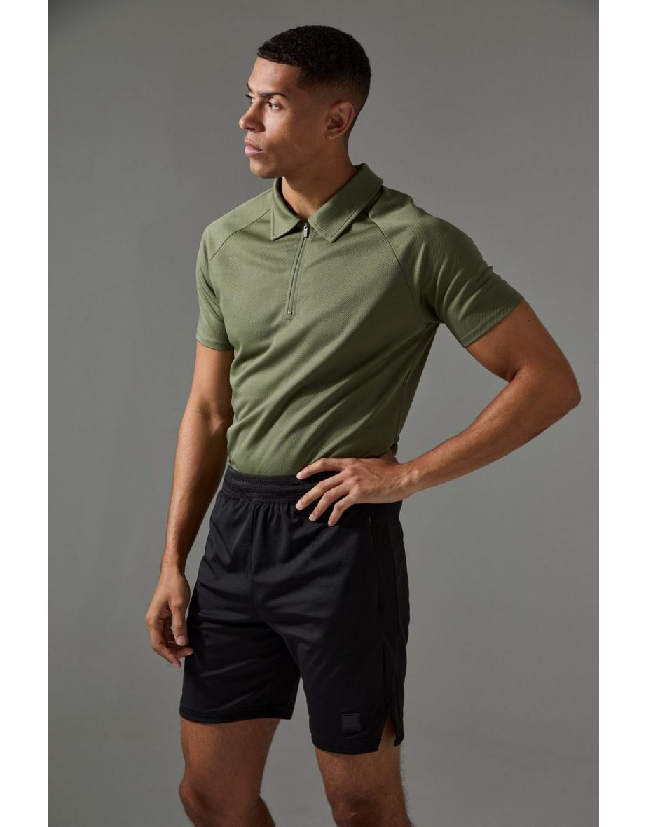 Man Active Golf Polo - khaki