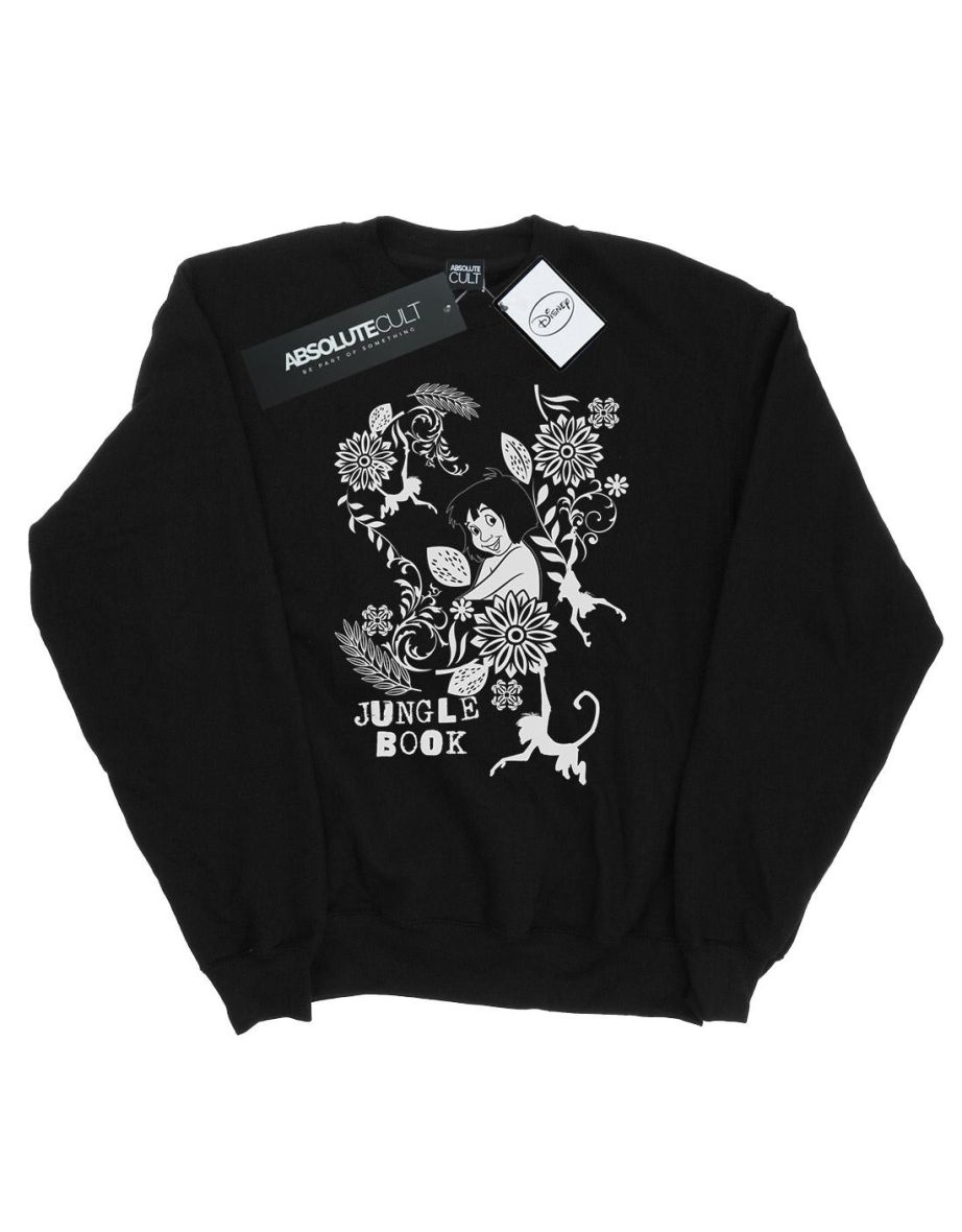 Disney Girls The Jugle Book Mowgli Tale Sweatshirt - Black