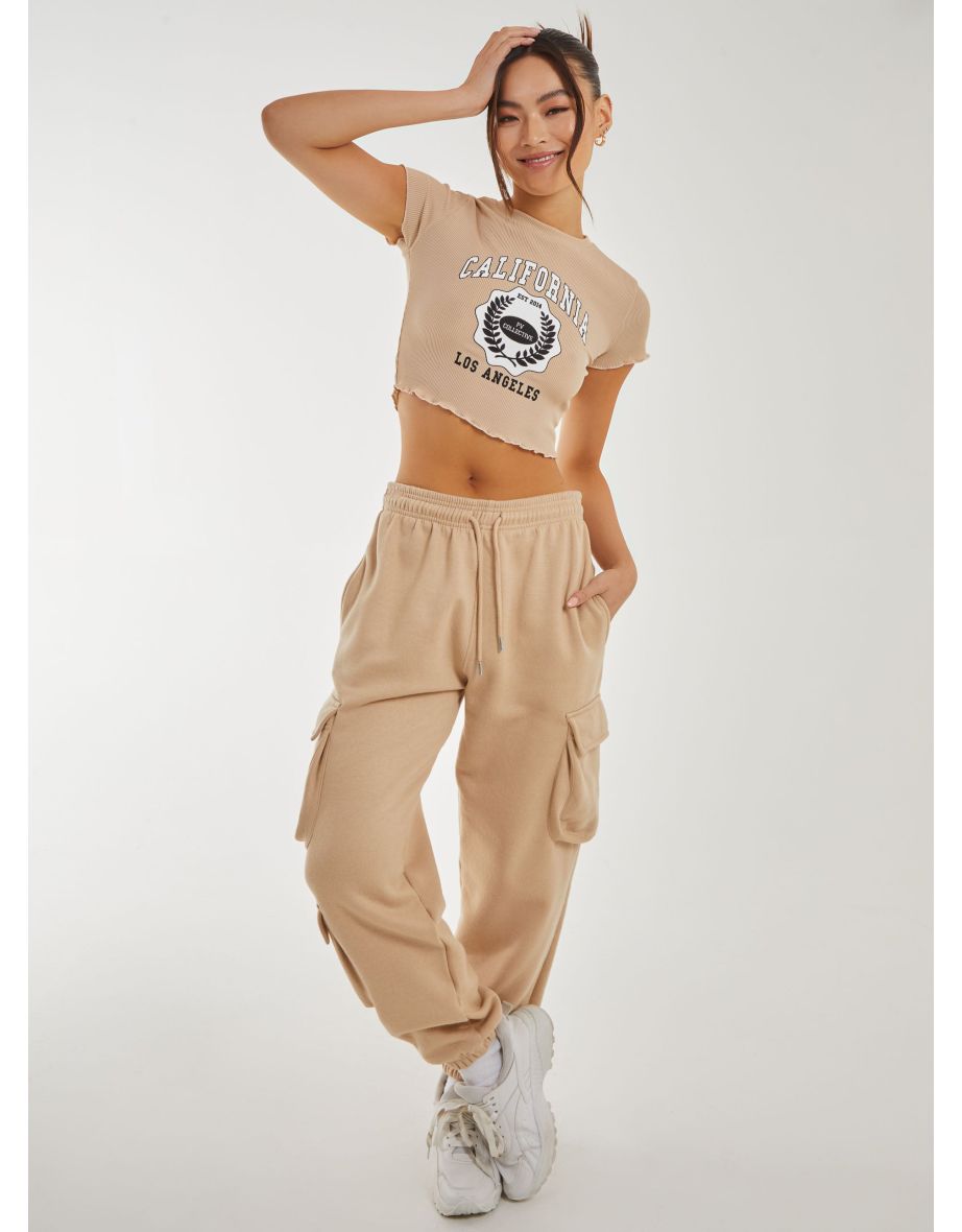 California Lettuce Hem Crop Top