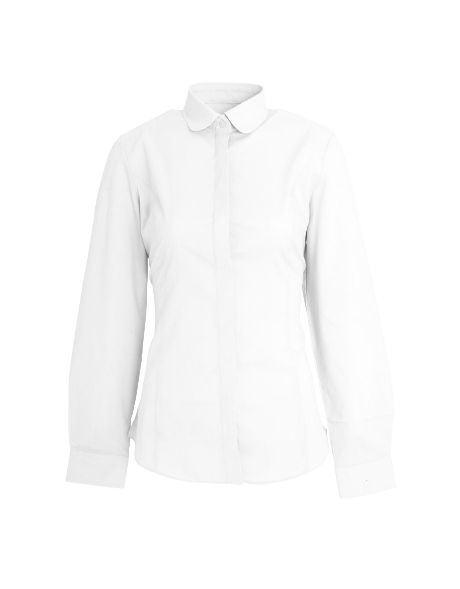 Brook Taverner Womens/Ladies Trevi Long Sleeve Poplin Shirt - White