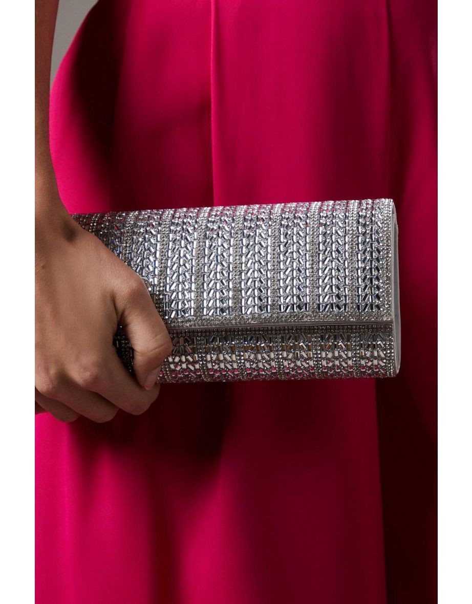 Iris Embellished Detail Clutch Bags - 2