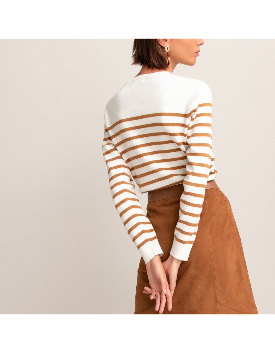 Organic Cotton Breton-Striped Jumper/Sweater - 4