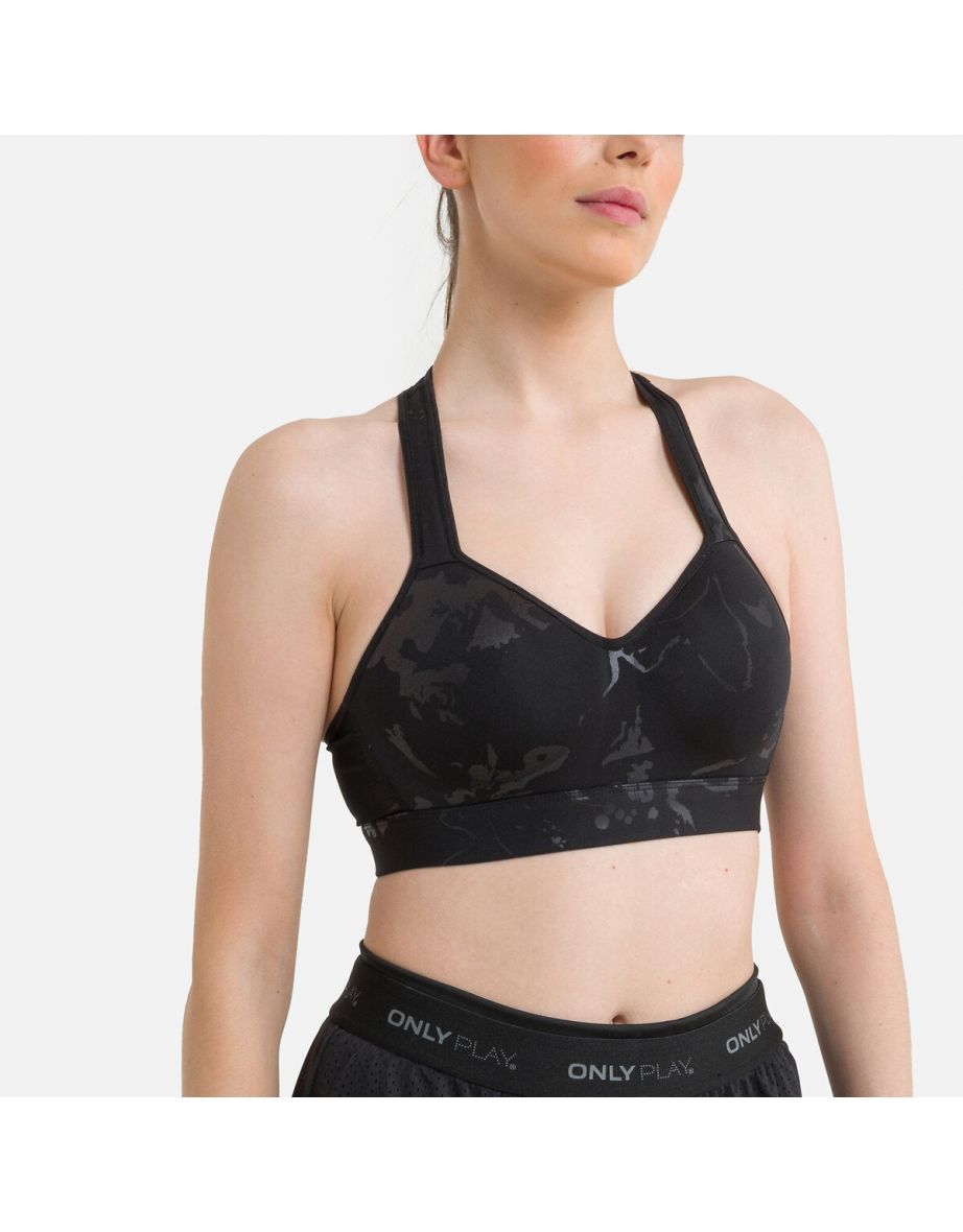Falka Sports Bra in Tone on Tone Print