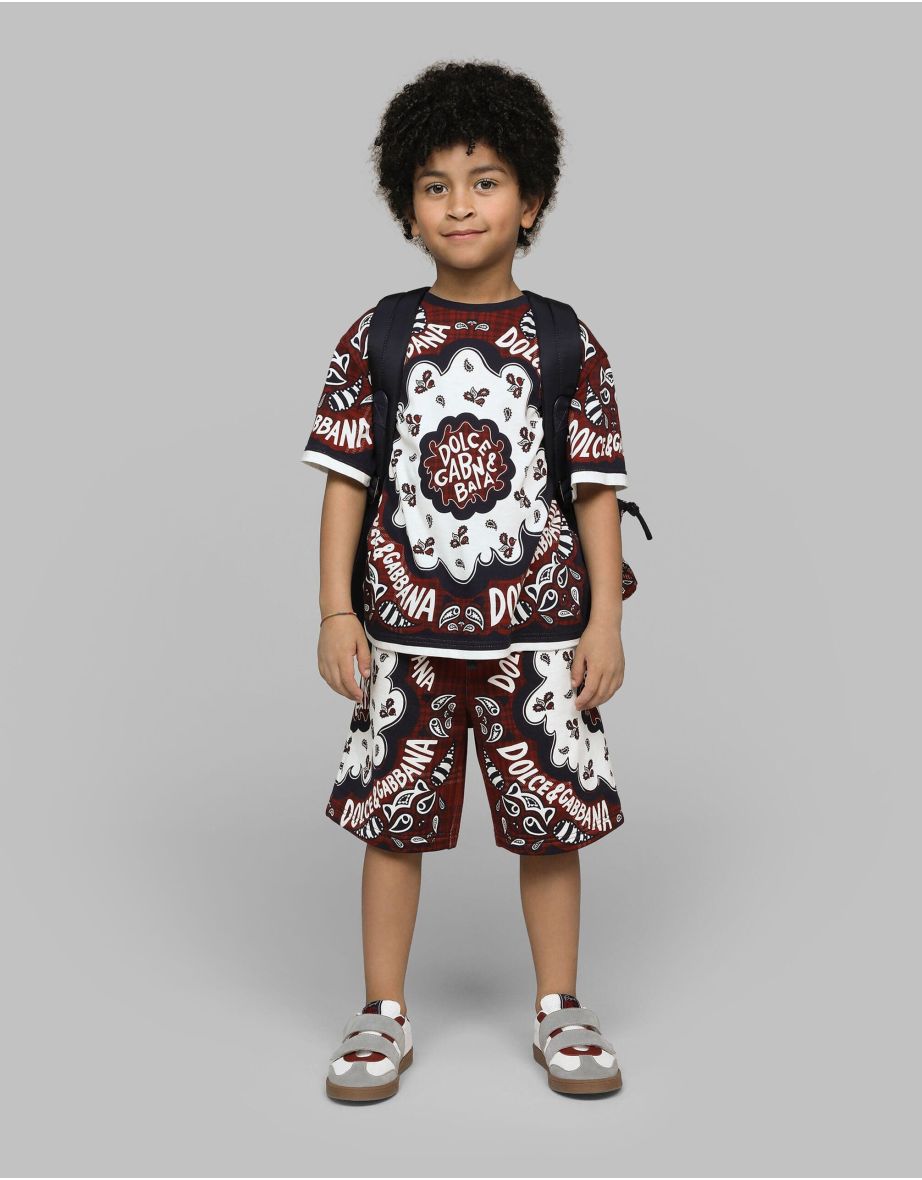 Boys Bandana Print T-Shirt in Multicolour