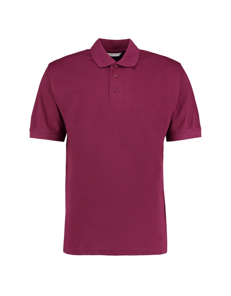Kustom Kit Mens Klassic Superwash Short Sleeve Polo Shirt - Burgundy