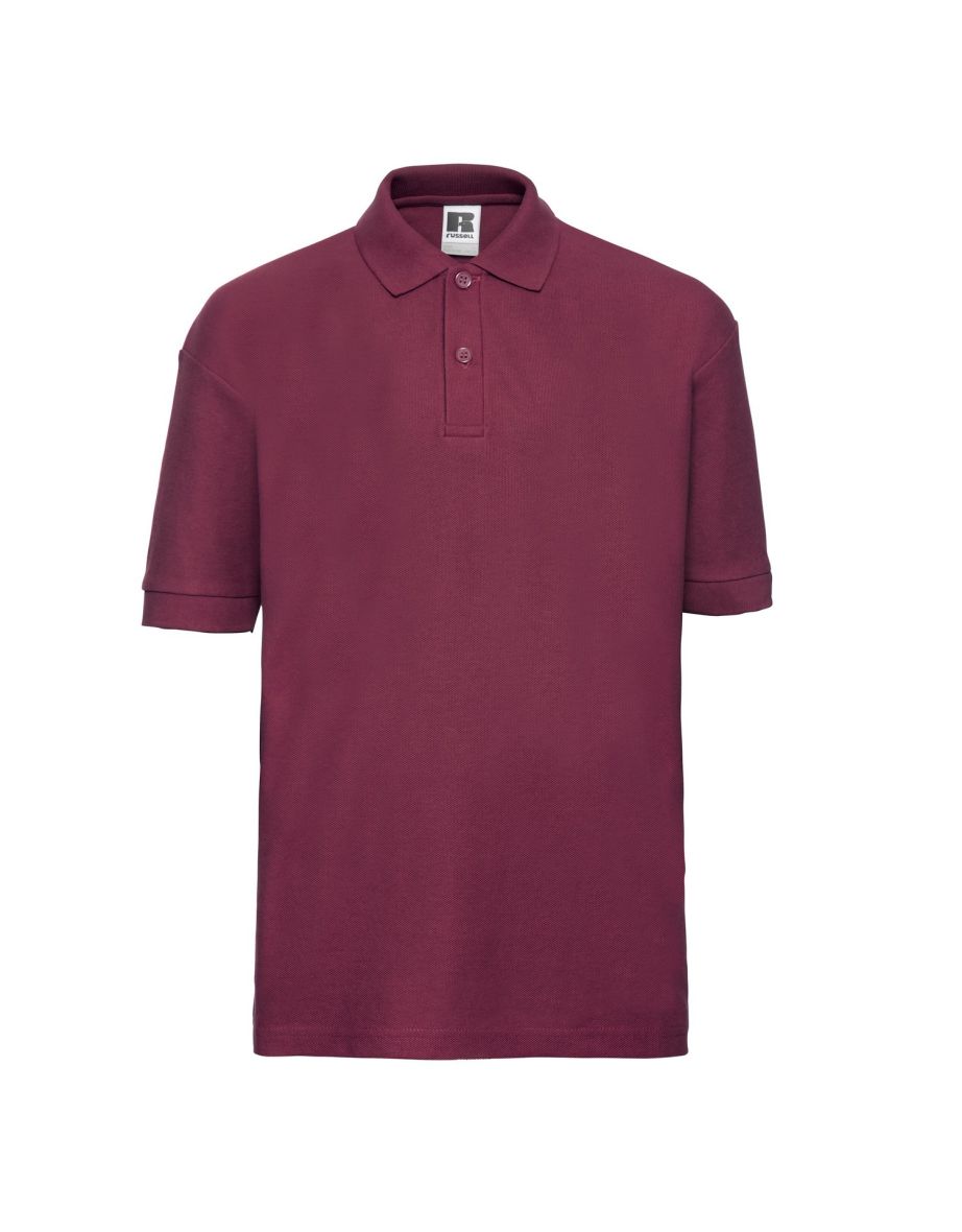 Russell Childrens/Kids Polo Shirt - Burgundy