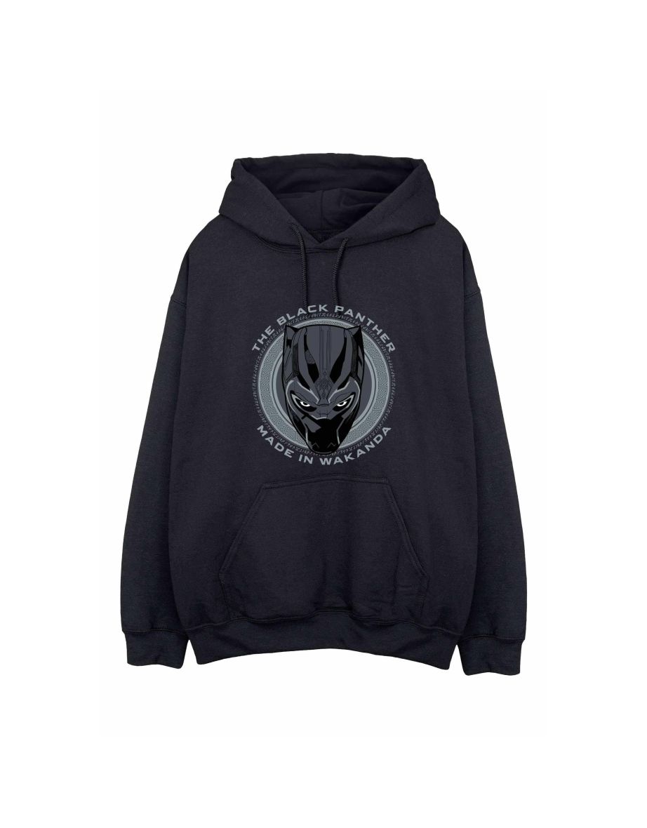 Black Panther Mens Made In Wakanda Cotton Hoodie - Black