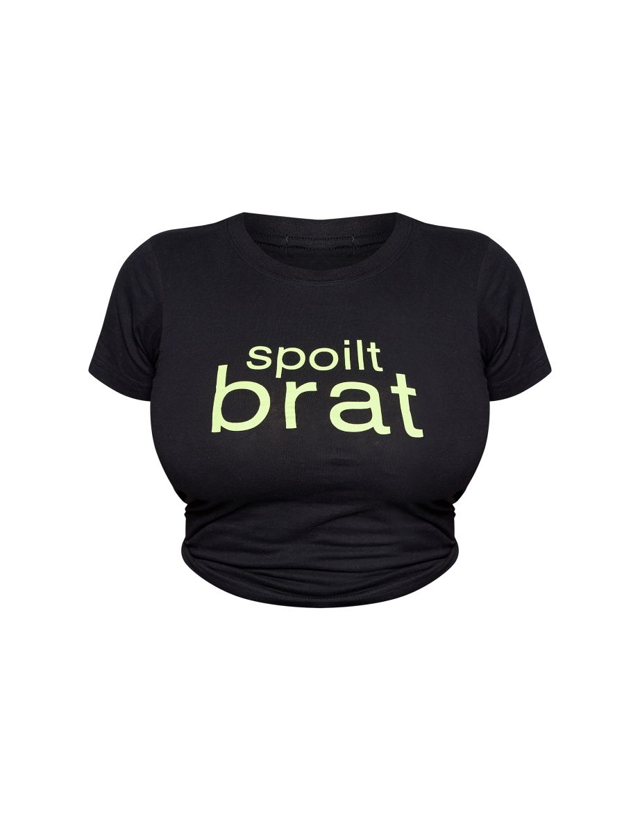 Shape Black Spoilt Brat Tshirt - 4