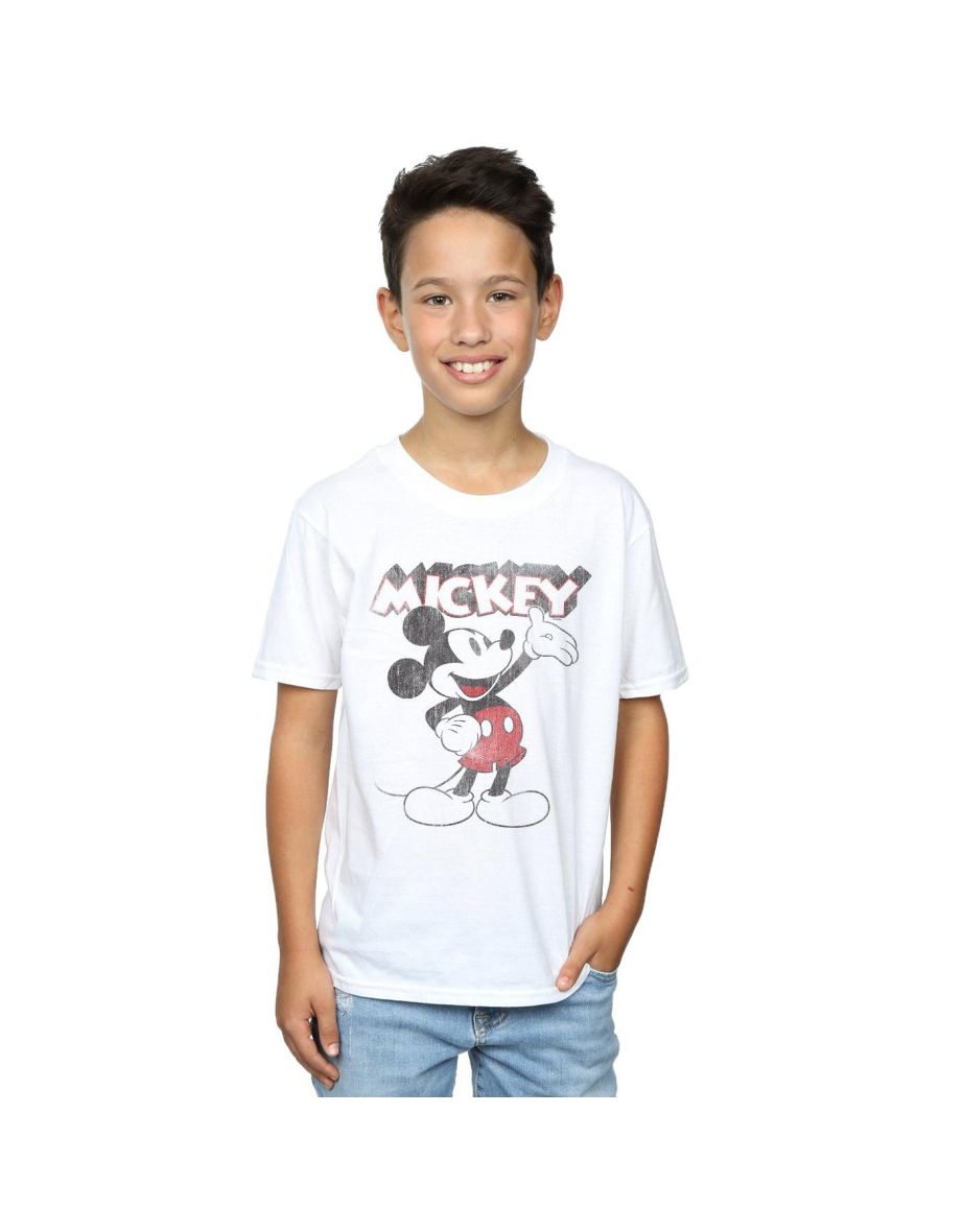 Disney Boys Mickey Mouse Presents T-Shirt - White