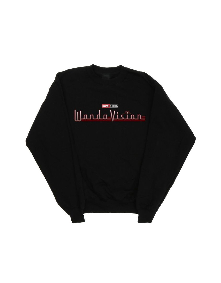 Marvel Boys WandaVision Logo Sweatshirt - Black - 1