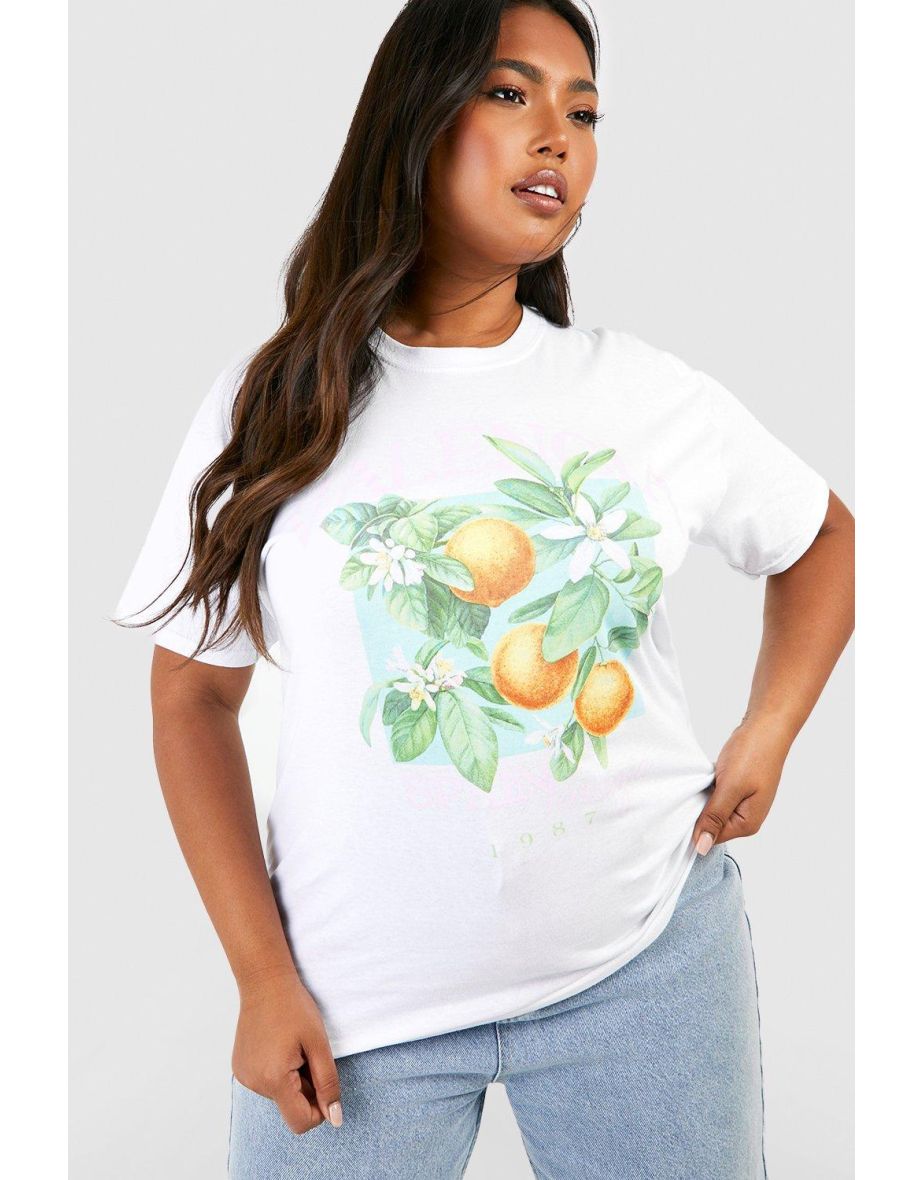 Plus Oranges Graphic T-shirt - white - 3