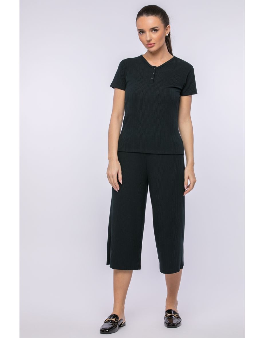 Plain Textured T-Shirt