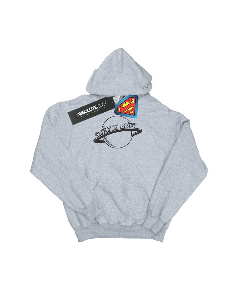 DC Comics Girls Superman Daily Planet Hoodie - Sports Grey - 1