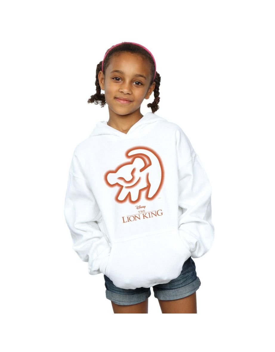 Disney Girls The Lion King Cave Drawing Hoodie - White