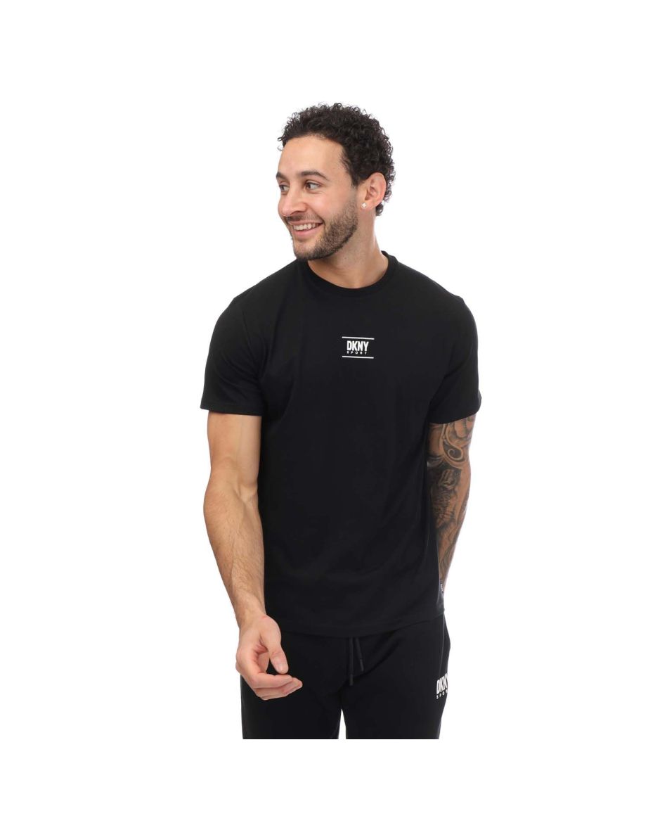 Men's DKNY Printed Logo T-Shirt in Black