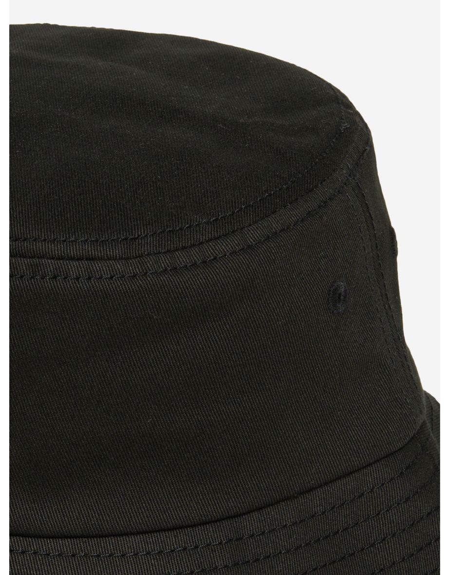 Kids Oval D Logo Bucket Hat in Black - 3