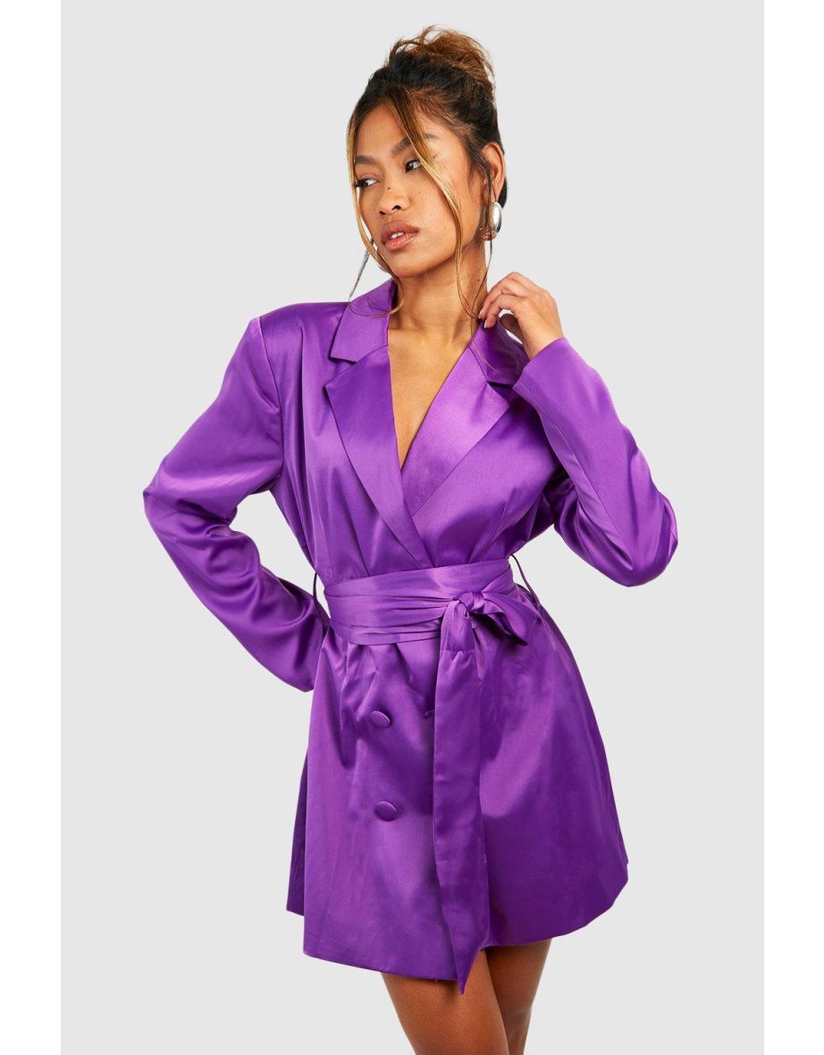 Silky blazer outlet dress