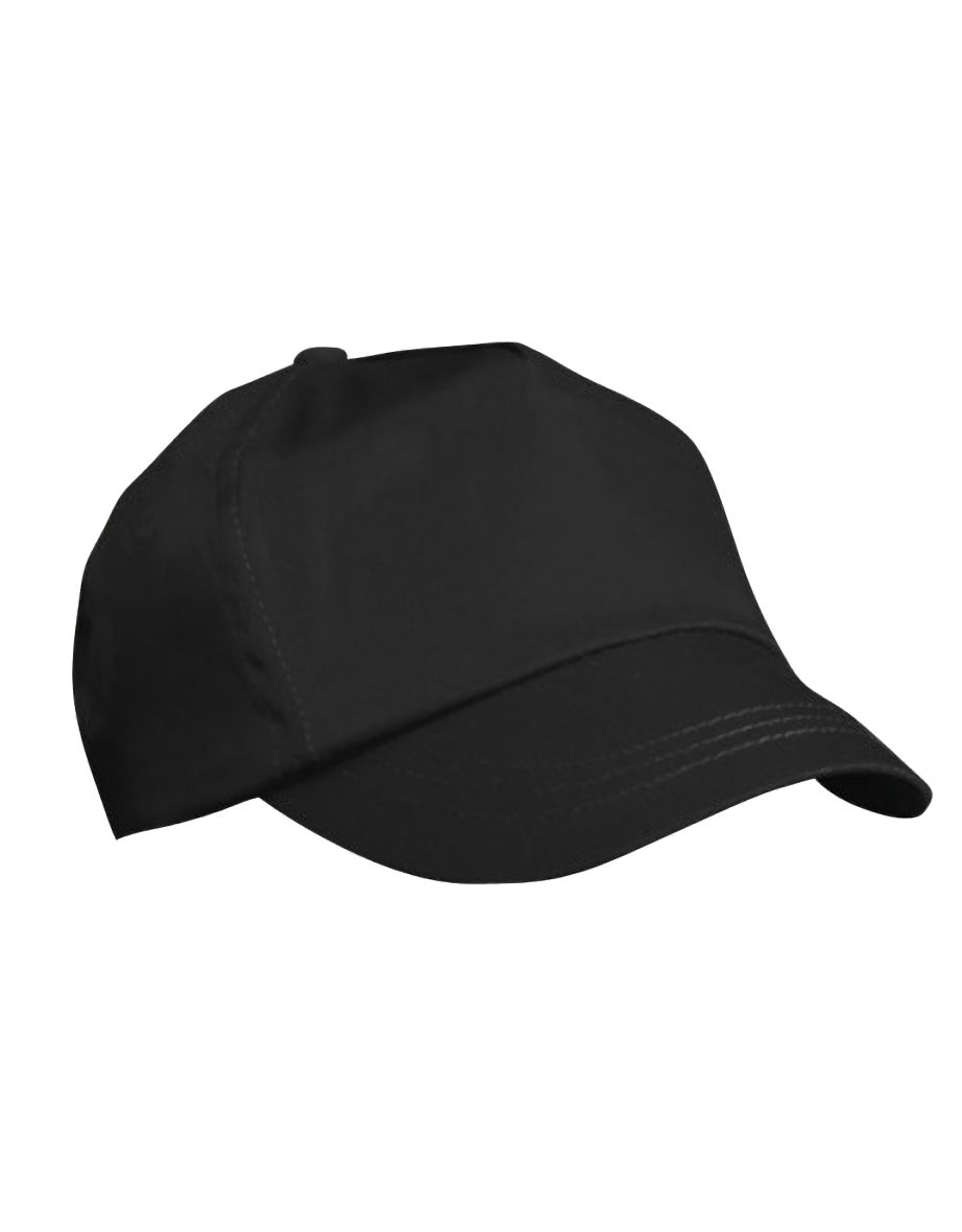 Result Unisex Childrens/Kids Plain Basebll Cap (Pack of 2) - Black