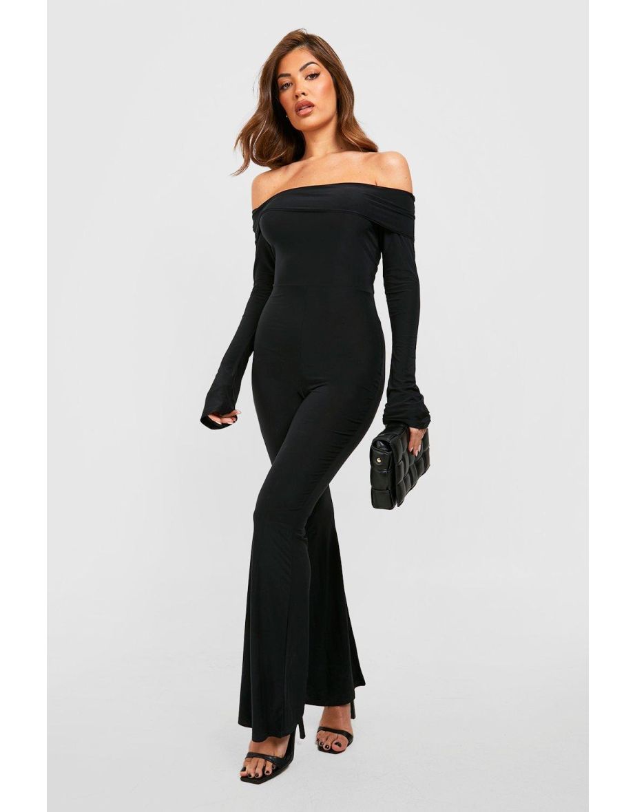 Long sleeve open back jumpsuit online