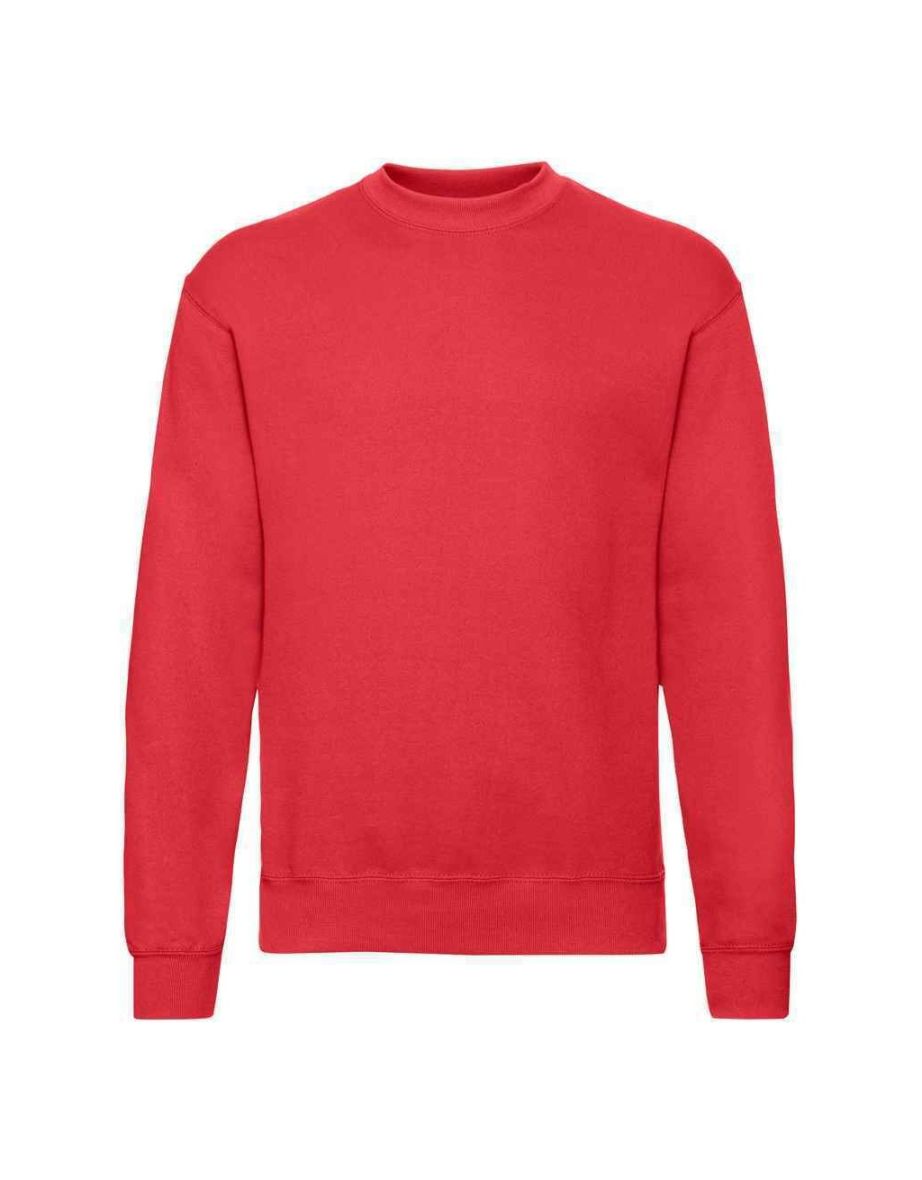 Fruit of the Loom Adult Classic Drop Shoulder Sweatshirt - Red