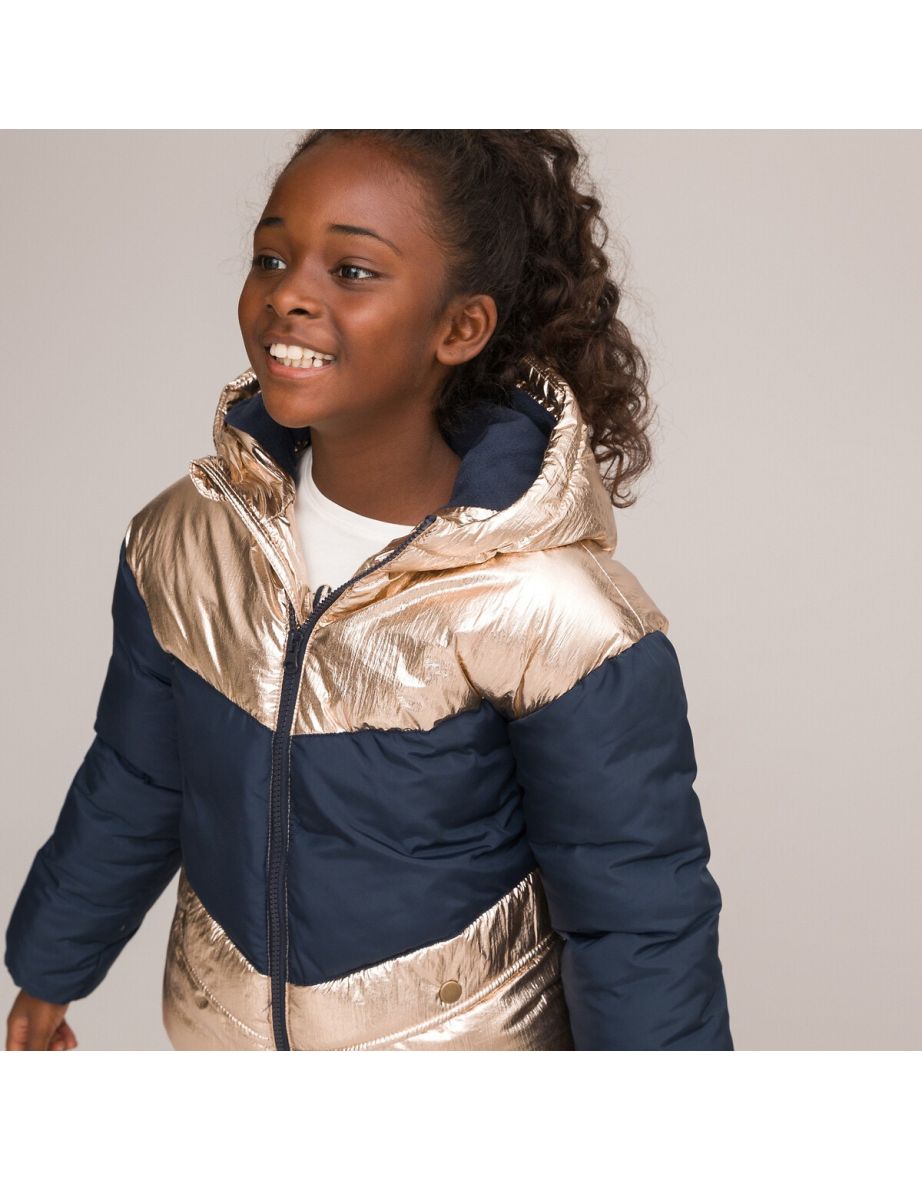 Short Warm Padded Puffer Jacket with Hood - 5