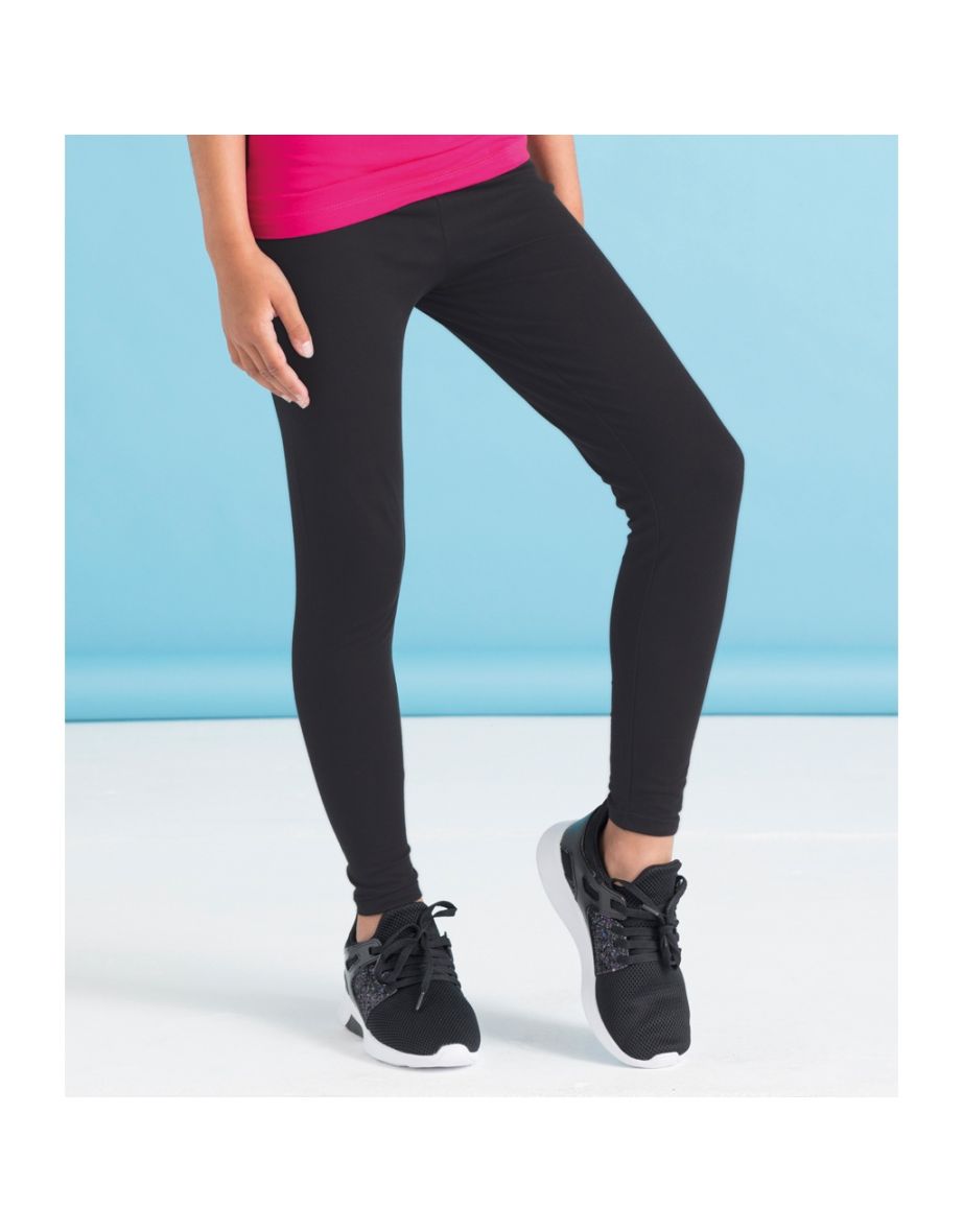 SF Minni Childrens Girls Leggings - Black - 1