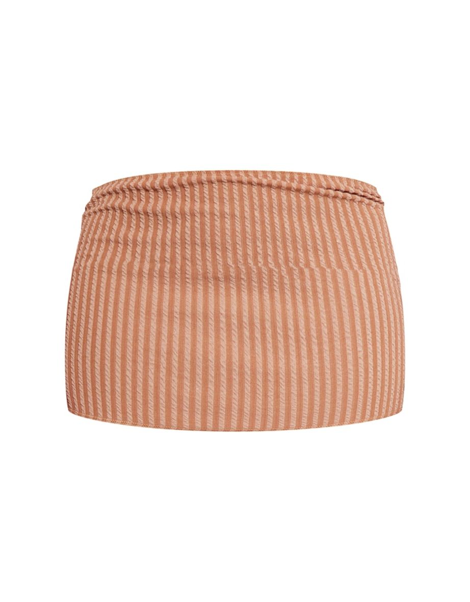 Shape Nude Textured Micro Mini Skirt - 5