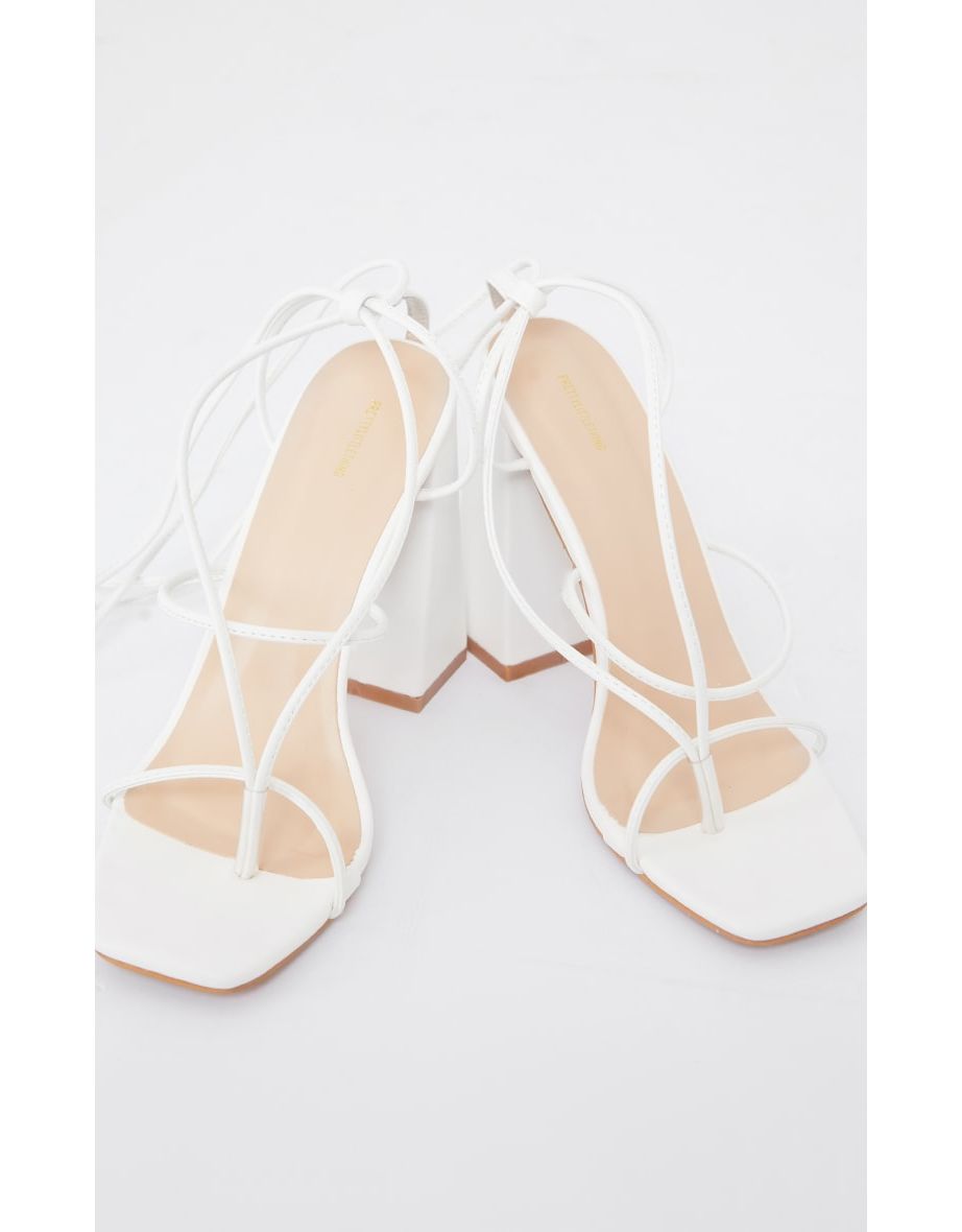 Pretty little best sale thing white sandals