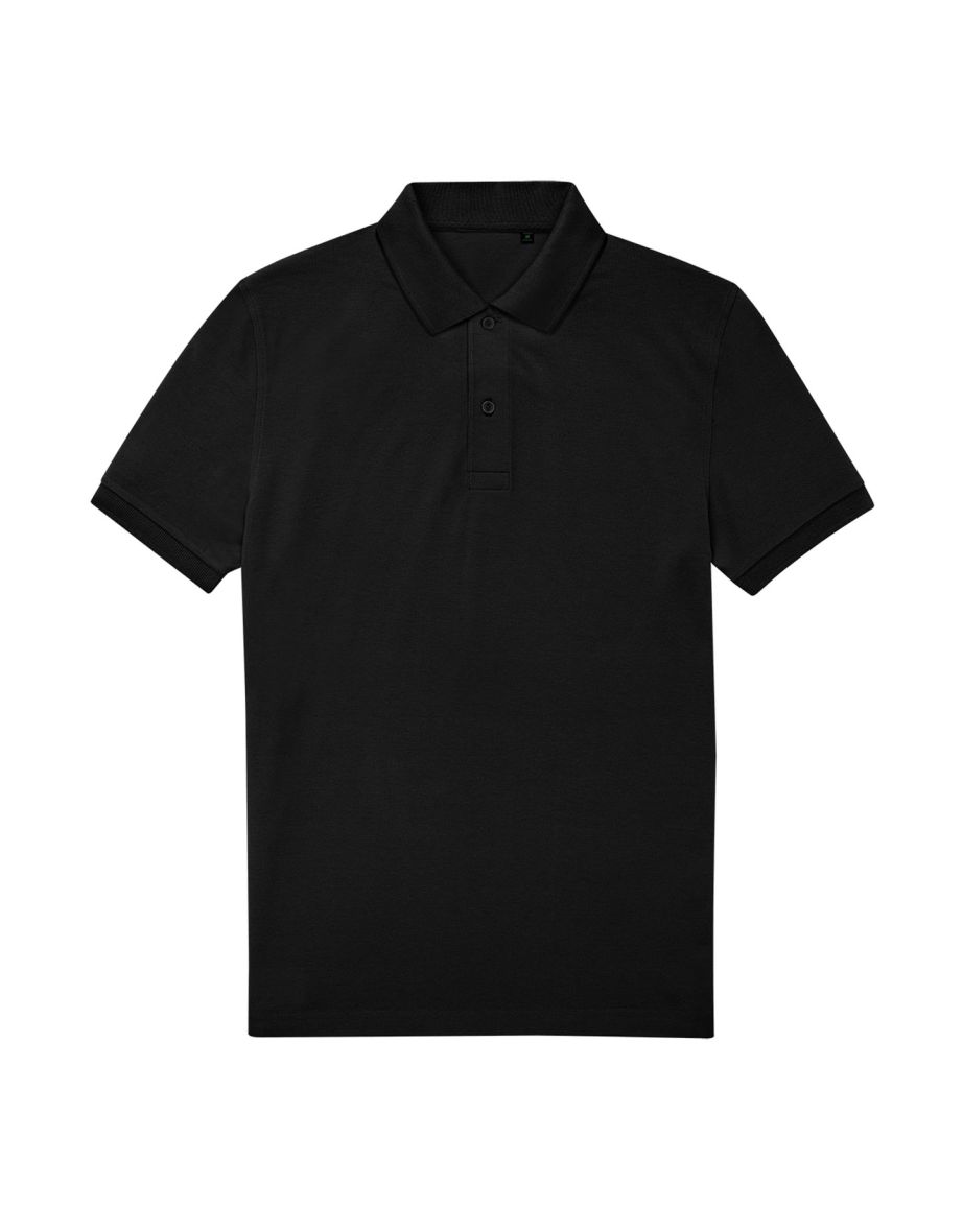 B&C Mens My Eco Polo Shirt - Black
