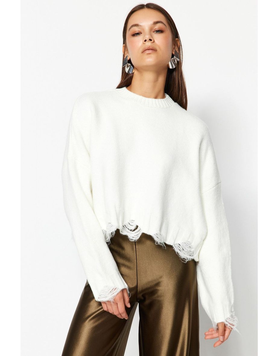 Sweater - Ecru - Regular fit