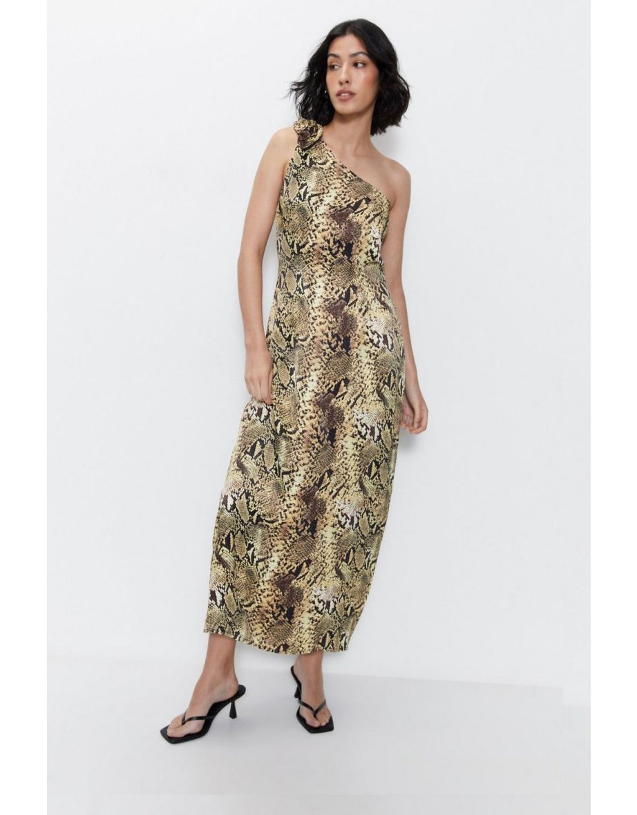 Warehouse leopard print maxi hot sale dress