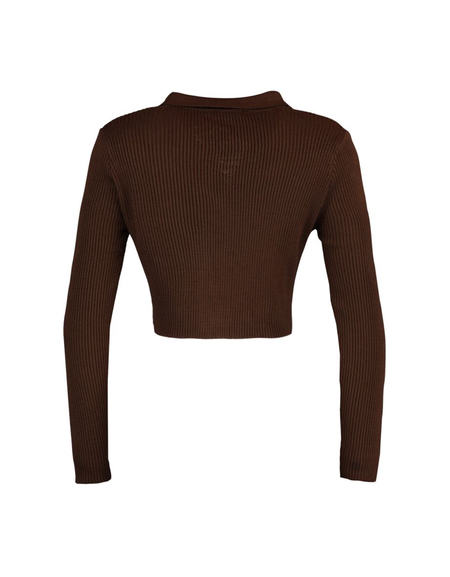 Cardigan - Brown - Slim fit - 7