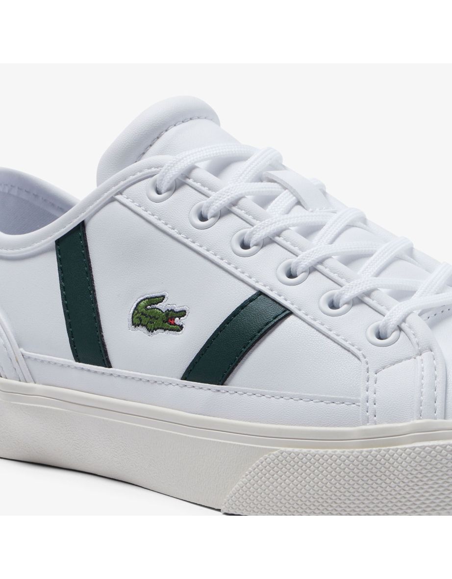 Women's Lacoste Sideline Pro Trainers in Green - 5
