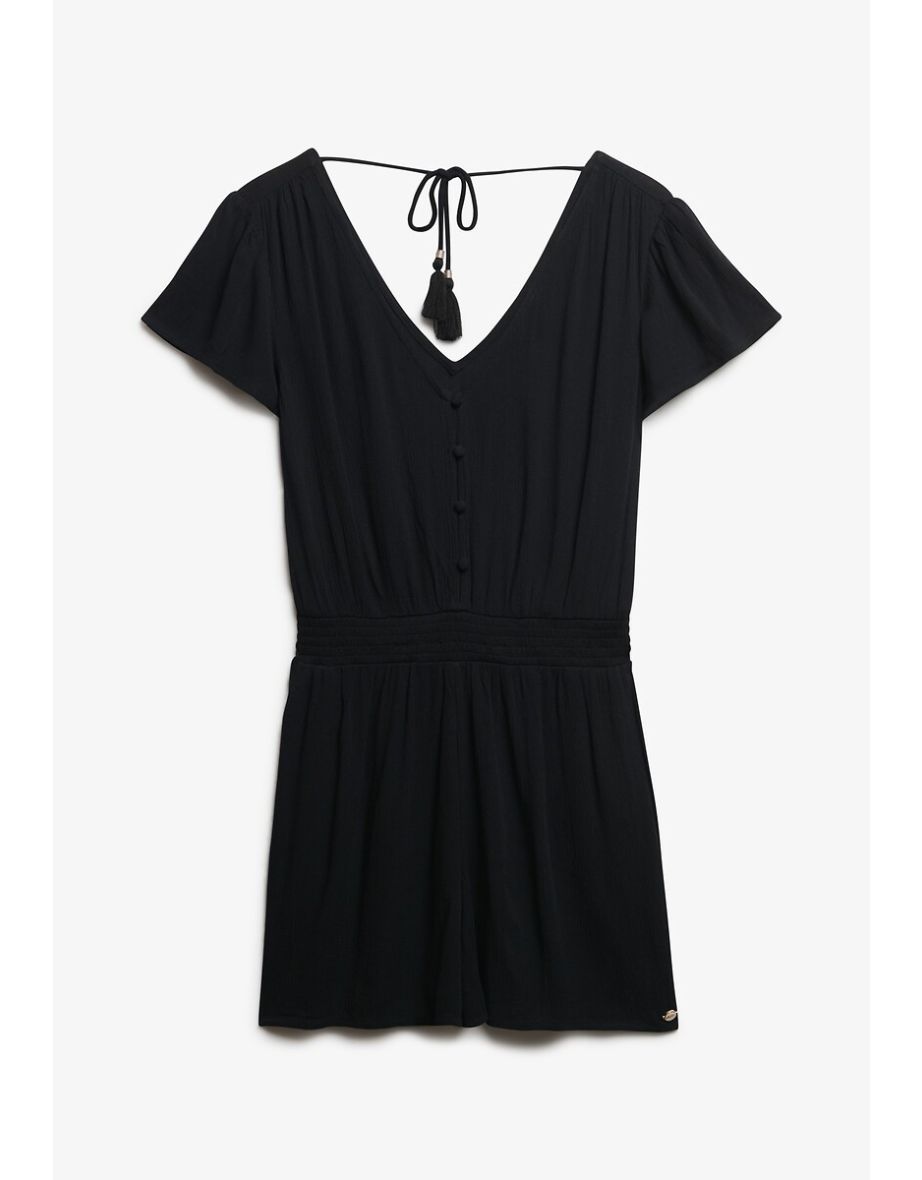 Short Sleeve Playsuit - 4