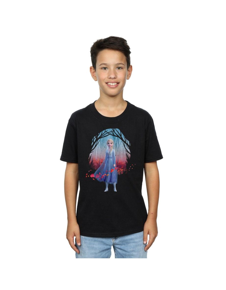 Disney Boys Frozen 2 Elsa Find The Way T-Shirt - Black