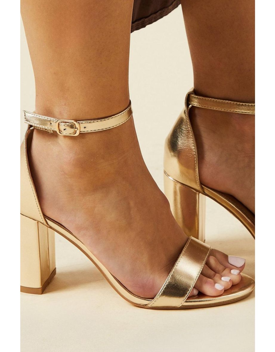 Wide Fit Spark Block Heel Sandals - 3
