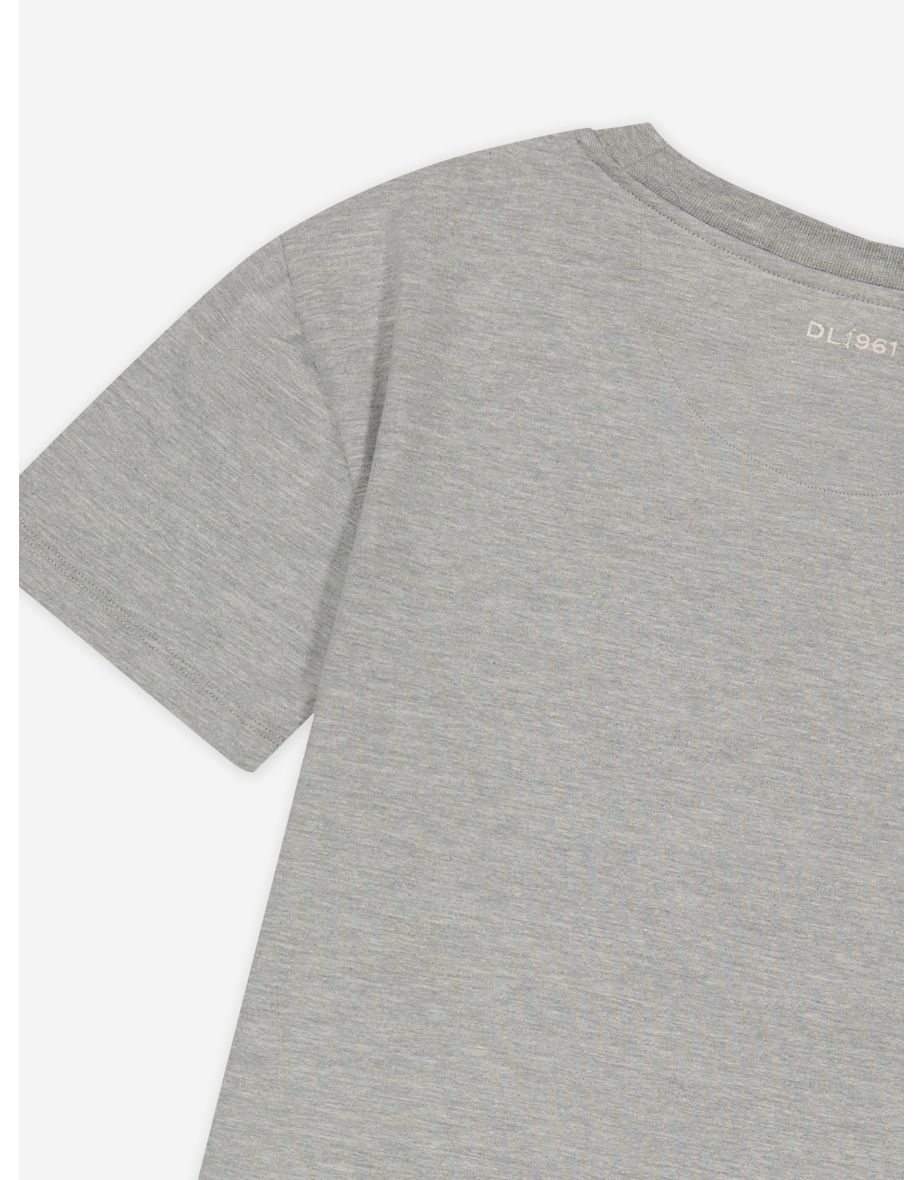 Kids Pocket T-Shirt in Grey - 3