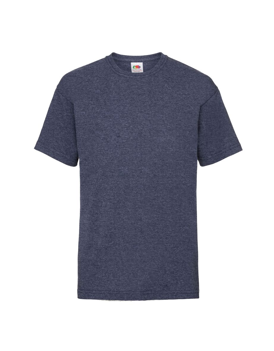 Fruit Of The Loom Childrens/Kids Unisex Valueweight Short Sleeve T-Shirt - Vintage Heather Navy