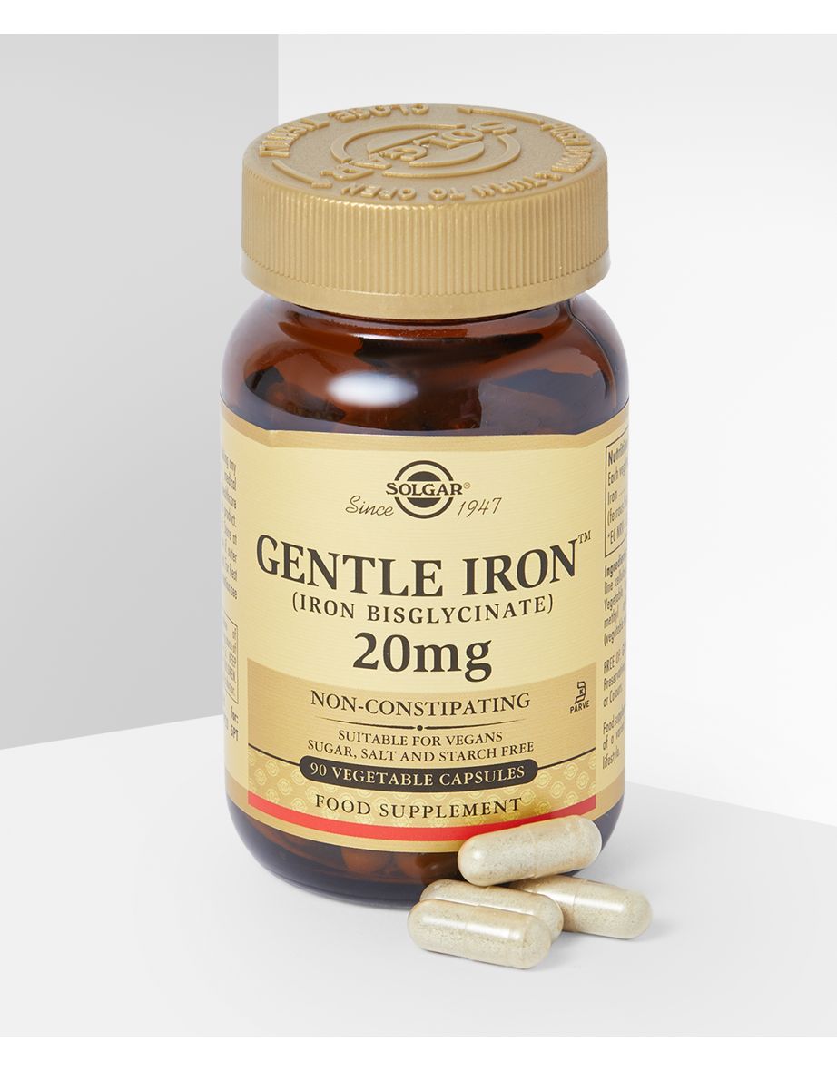 Gentle Iron (Iron Bisglycinate) 20 mg Vegetable Capsules