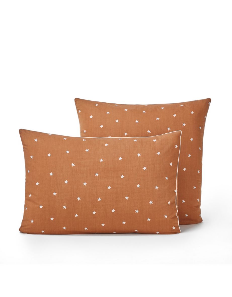 Stella Organic Cotton Pillowcase with Star Print