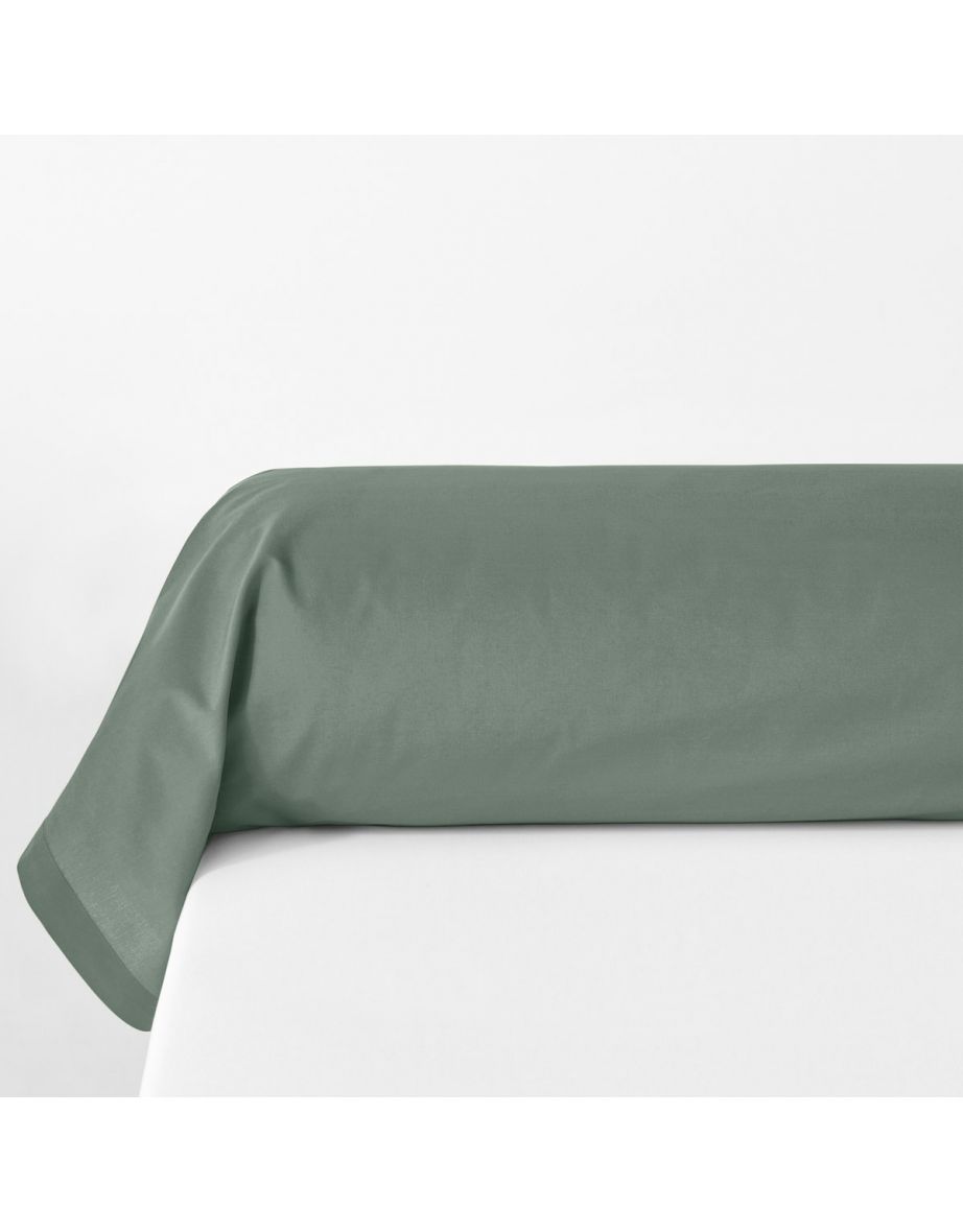 Plain Organic Cotton Percale Bolster Pillowcase