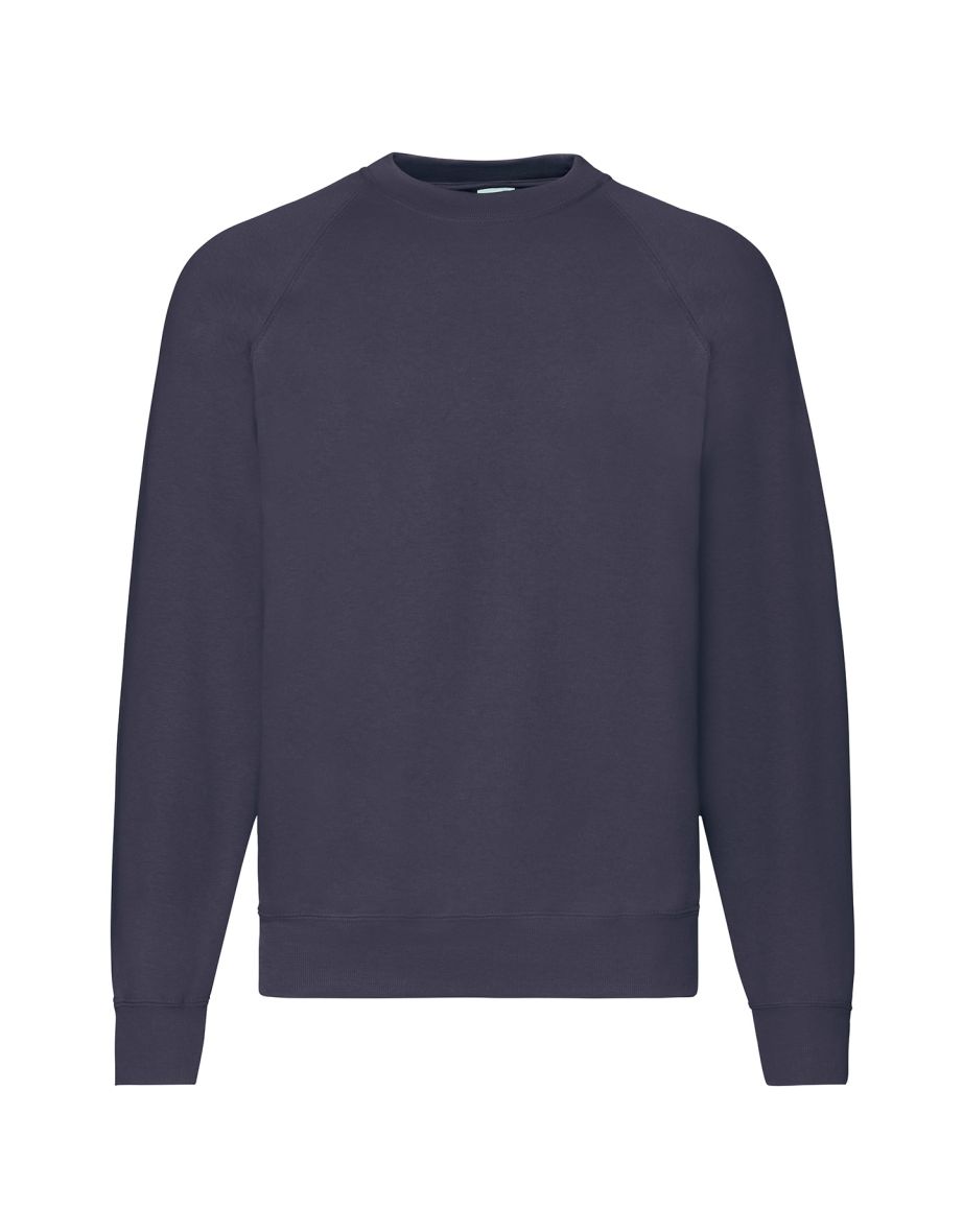 Fruit Of The Loom Mens Classic 80/20 Raglan Sweatshirt - Deep Navy