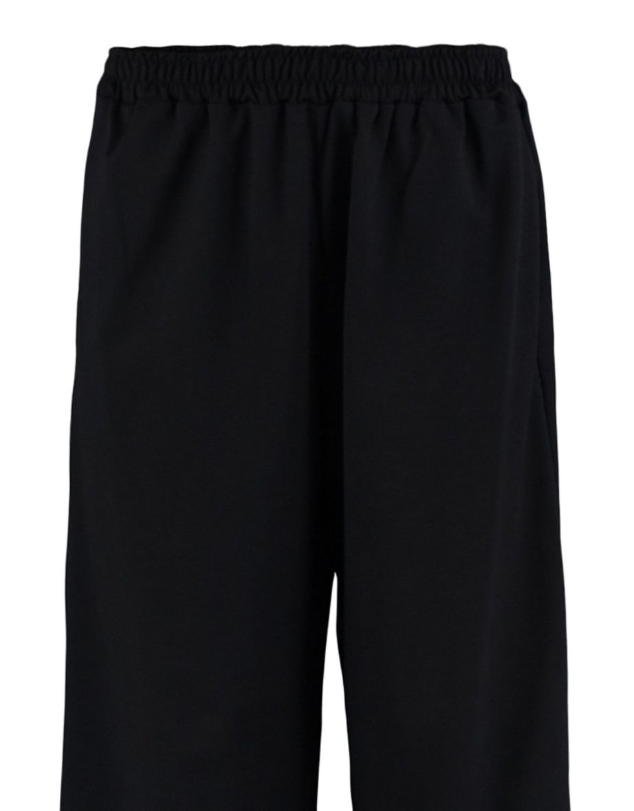 Plus Size Sweatpants - Black - Wide leg - 12
