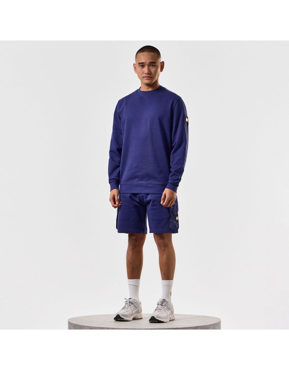 Men's Weekend Offender F Bomb Crewneck Sweatshirt in Blue
