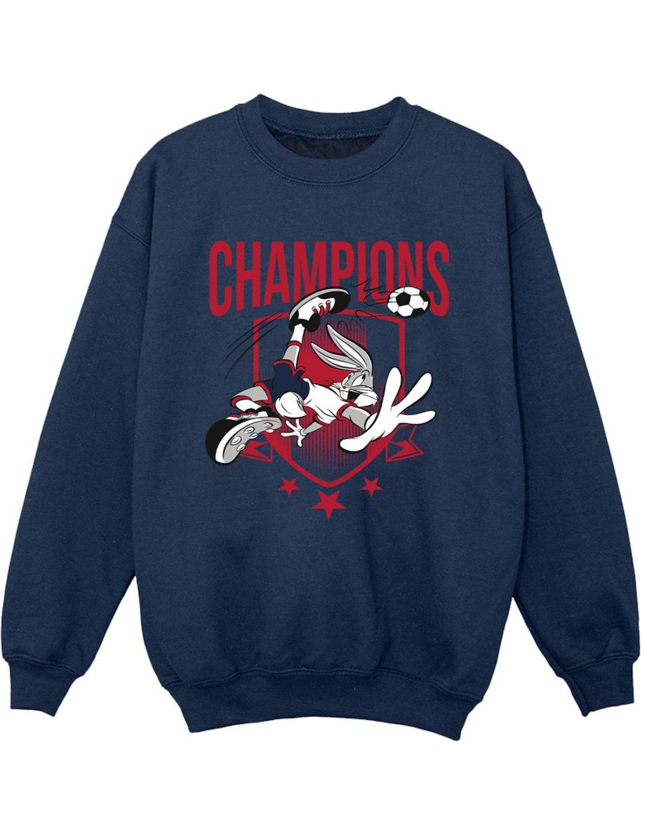 Shop Looney Tunes Boys Bugs Bunny Champions Sweatshirt Navy Blue Online in Qatar VogaCloset