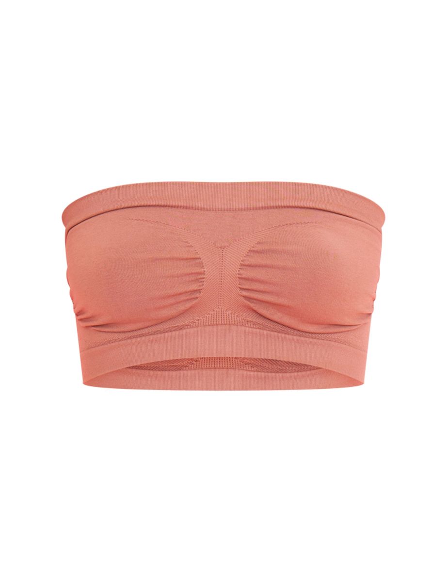 Brown Bandeau Seamless Bra - 4