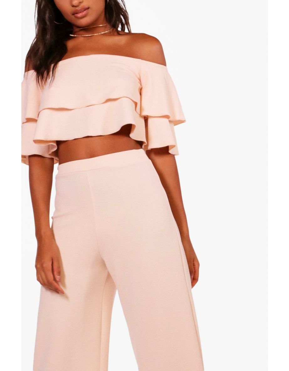 Dina Double Bandeau Top and Culotte Co-ord - أسود - 3