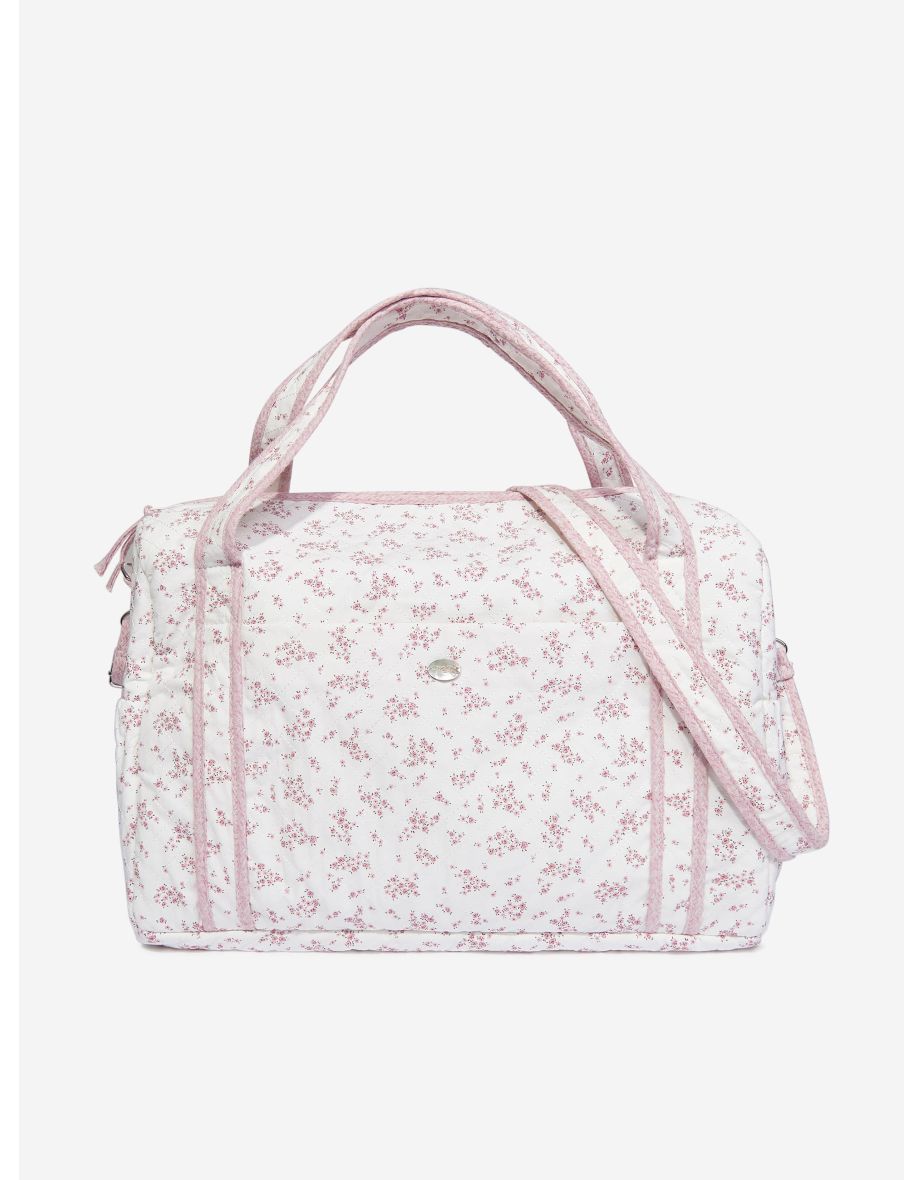 Baby Girls Floral Print Changing Bag in Pink (47 cm)