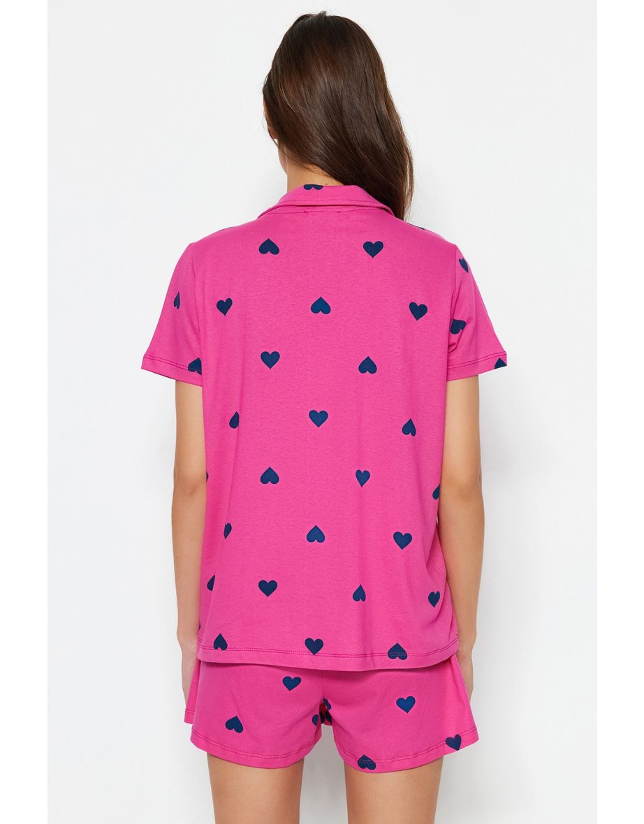 Pajama Set - Pink - Heart - 7